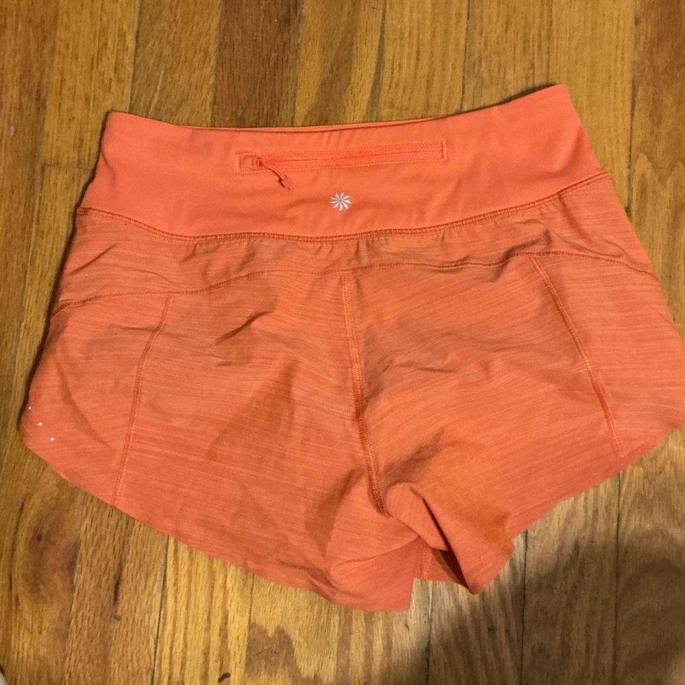 Athleta Vibrant Orange Athletic Shorts